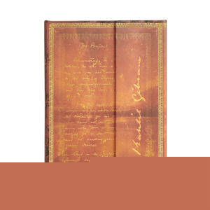 Paperblanks Тефтер K.Gibran, Midi, широки редове, твърда корица, 72 листа