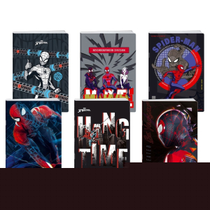 Тетрадка Best Buy Premium, Spiderman, A4, широки редове, офсетова хартия, 50 листа, асорти, 1 брой
