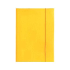 Папка картон гланц с ластик Жълт