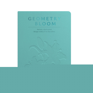 Art Pioneer Тетрадка Geometry Bllom, A5, шита, 60 листа, морскозелена