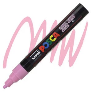 Перманентен маркер Uni Posca PC-5M на водна основа, 1.8-2.5 mm, Розов
