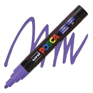 Перманентен маркер Uni Posca PC-5M на водна основа Лилав