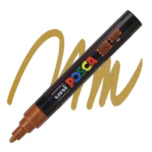 Перманентен маркер Uni Posca PC-5M на водна основа Бронз