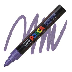 Перманентен маркер Uni Posca PC-5M на водна основа Металик Виолет