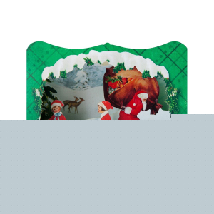 Gespaensterwald 3D Картичка Merry Christmas, зелена