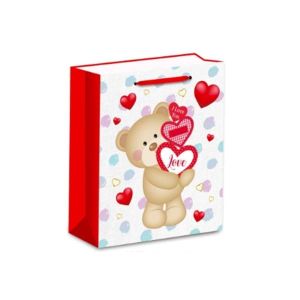 Подаръчна торбичка Love, 26 х 32 х 10 cm, дизайн 1