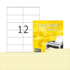 Top Stick Самозалепващи се етикети, A4, 105 х 48 mm, 12 броя, 100 листа