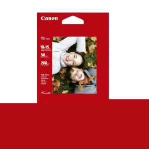 Canon Фото хартия Plus Glossy PP-201, 260 g/m2, 10 х 15 cm, 50 листа