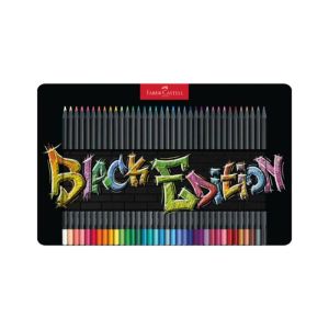 Цветни моливи Faber Castell  Black Edition 36 цвята метална кутия