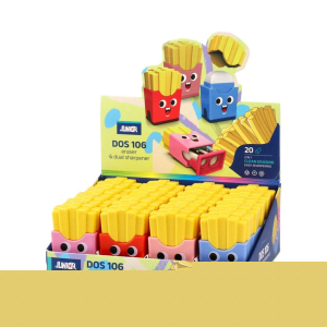 Острилка Junior Dos 106, картофки, с гума, асорти