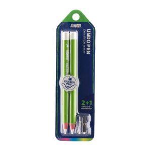 Гума-молив Junior Undo Pen, 2 броя, с острилка