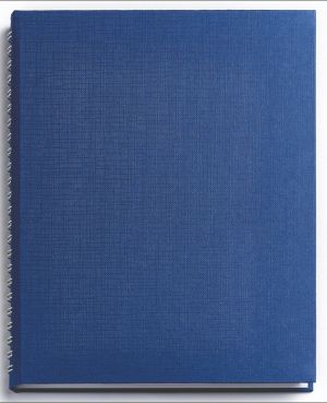 Бележник с полускрита спирала Бътерфлай, А5, син