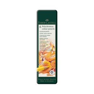 Faber-Castell Молив Polychromos, 6 цвята