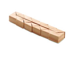 Дървен пъзел, 24 части, в памучна торбичка