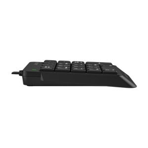 Клавиатура A4Tech FK13P, Numpad, с цифри, USB, 1.5 m кабел, черна