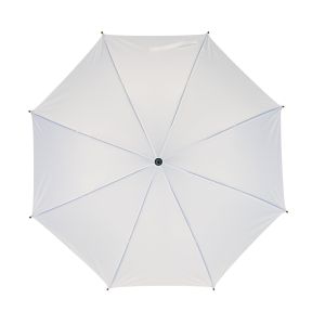 Office 1 Чадър, автоматичен, с извита дървена дръжка, 103 cm, бял