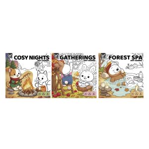 Craft ID Книжка за оцветяване Comfy Coloring, Есен, асорти, 48 броя