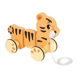 Small Foot Тигър Сафари, за дърпане, дървен