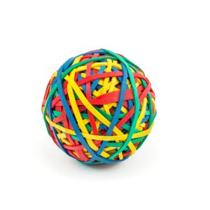 Office 1 Ластици, 90% каучук, диаметър 50 mm, широчина 3.0 mm, 100 g, на топка, цветни