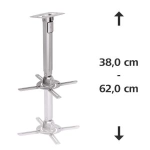 Hama Стойка за проектор 108784, за таван, 38 - 62 cm, до 8 kg