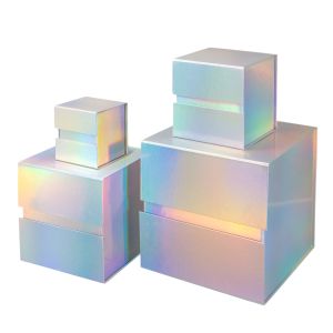 Office 1 Кутия Shiny, с магнитно затваряне, сгъваема, 21 х 21 х 21 cm