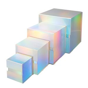 Office 1 Кутия Shiny, с магнитно затваряне, сгъваема, 21 х 21 х 21 cm