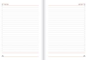 Бележник КБ 21, А5, 336 страници, ламинат, червен дизайн