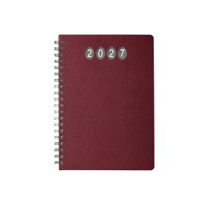 Календар-бележник Елит, седмичник, 19 x 27 cm, бордо