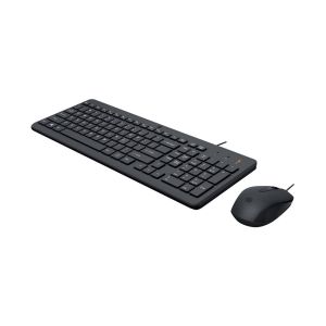 Комплект HP - Мишка и клавиатура 150, с кабел 1 m, USB Type-A, 3 бутона на мишката, черни
