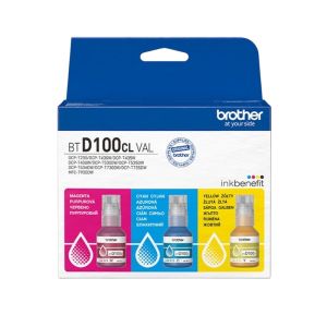 Оригинално мастило за принтер Brother BTD100CLVAL, 5000 страници/5%, Cyan, Magenta, Yellow