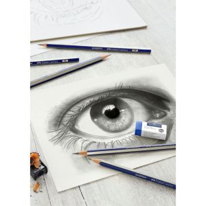 Faber-Castell Молив Goldfaber 1221, комплект от 6 броя, с включени острилка и гума