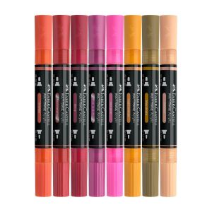 Faber-Castell Акрилен маркер Multimark Flame, 6+2 броя