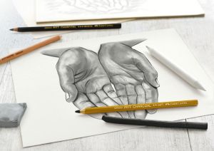 Faber-Castell Въглени Creative Studio, комплект, 7 части