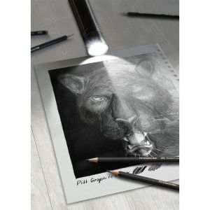 Faber-Castell Молив Pitt Graphite Matt&Castell 9000, чернографитен, различни твърдости, 20 броя