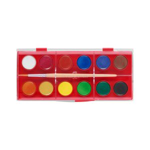 Faber-Castell Акварелни бои, 12 цвята, в голяма кутия