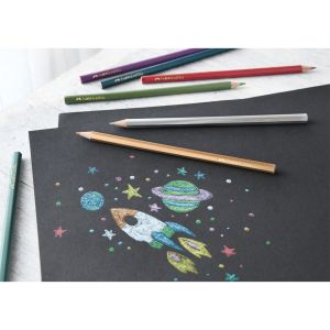 Faber-Castell Цветни моливи, 10 металикови цвята