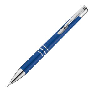 Комплект химикалка и молив, метални, сини