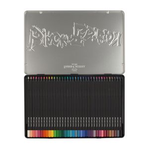 Faber-Castell Моливи Black Edition, 36 цвята, в метална кутия