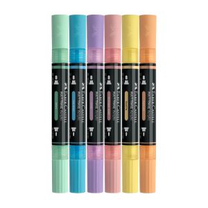 Faber-Castell Акрилен маркер Multimark Pastel, 6 цвята