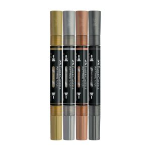 Faber-Castell Акрилен маркер Multimark Metallic, 4 цвята