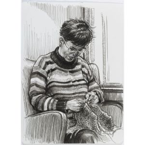 Faber-Castell Тънкописец Pitt, S, F, M, B, топлосив, 4 броя