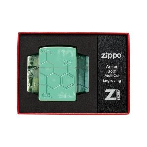 Zippo Запалка 46313 - Cannabis THC Design