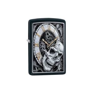 Zippo Запалка 29854 - Skull Clock Design