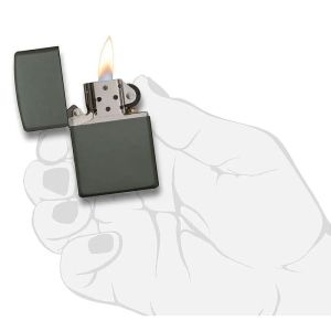 Zippo Запалка 221 - Green Matte