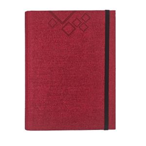 Бележник със скрита спирала Bamboa, без дати, червен