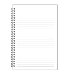 Бележник с полускрита спирала Ronda, сив