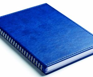 Бележник с полускрита спирала Аляска, А5, син