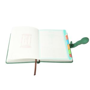 Office 1 Планер Simple Life, A5, с дати, с магнитно закопчаване, зелен