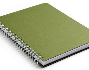 Бележник със спирала Сатурн, А5, зелен