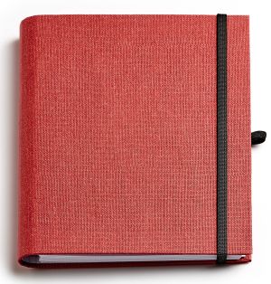 Бележник със скрита спирала Тера, А5, червен